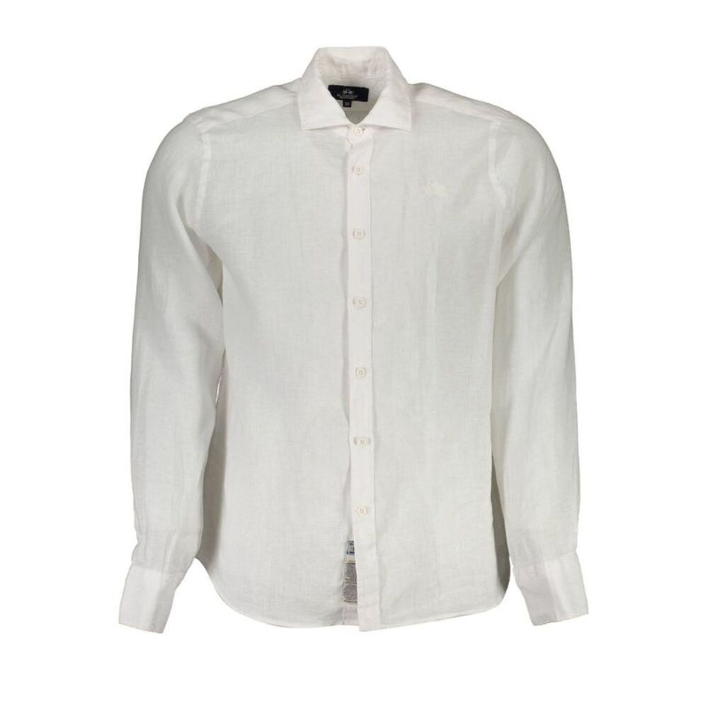 La Martina Bianco Linen Mens Men's Shirt